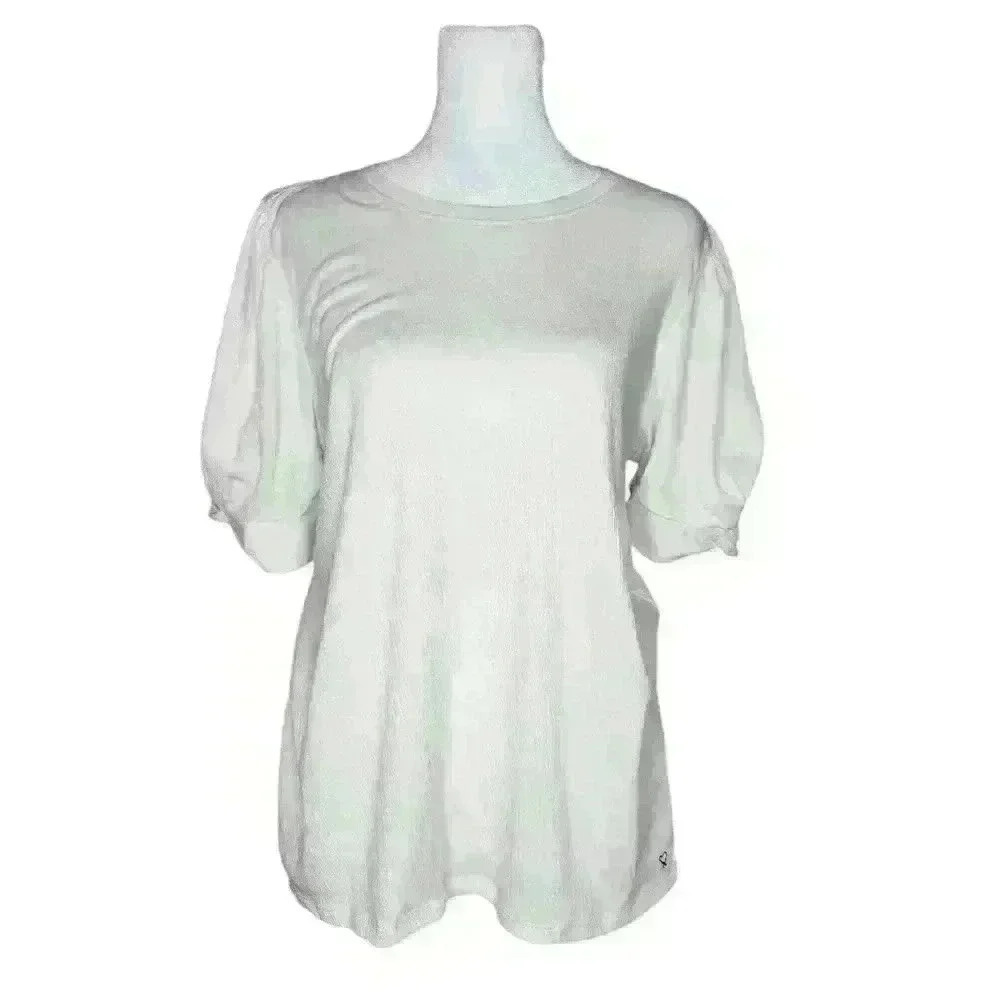 Stella & Dot Women's White Half Sleeve Blouse Size Large